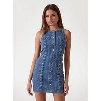 Guess Lisbeth Sleeveless Denim Dress - Blue
