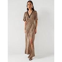 Guess Ss Martine Split Long Dress
