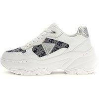 Guess Hapyy4 Chunky Platform Trainer - White