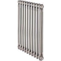 Acova Raw Metal 2 Column Radiator, (W)628mm X (H)600mm