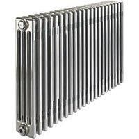 Acova Raw Metal 4 Column Radiator, (W)1226mm X (H)600mm