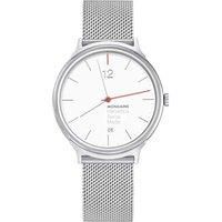 MONDAINE Swiss Watch MH 1.L2212.5M Special Ed Erik Spiekermann Silver Quartz