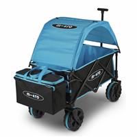 Micro Scooters | Micro Deluxe Wagon | Family Storage Trolley | Perfect for Camping Trips & Festivals | Black