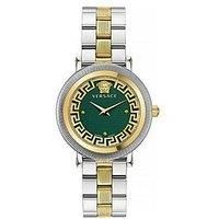 Versace Women/'s Analogue Swiss Quartz Watch with Stainless Steel Strap VE7F00523