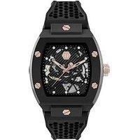 Philipp Plein Men's Watch Automatic The Skeleton Ecoceramic PWVBA0523 Silicone