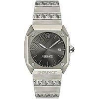 Versace Antares Quartz Watch, Titanium, Grey, 44 x 41.5 mm, VE8F00524