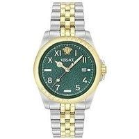 Versace Men/'s Analogue Swiss Quartz Watch with Stainless Steel Strap VE9H00524