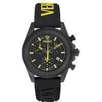 Versace Fornax, 44Mm Case, Ip Black Matt Case, Black Dial - Multi