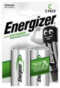 Rechargeable C Batteries - Energizer Power Plus C HR14 2500mAh | 2 Pack