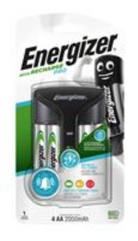 Energizer Battery Charger, Recharge Pro, for AA and AAA Batteries (4 AA Rechargeable Batteries Included)