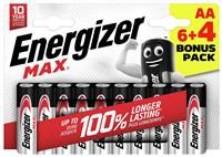 Energizer Max AA Batteries - 6 + 4