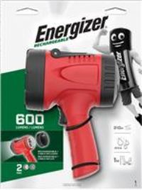 Energizer Red & Black Rechargeable 600Lm Led Spotlight