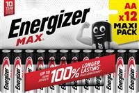 Energizer Max Aa Batteries, Alkaline, 12 Pack