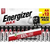 Energizer Max Aa Batteries, Alkaline, 12 Pack