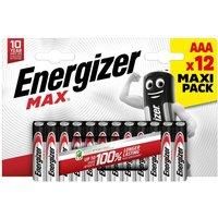 Energizer Max Aaa Batteries, Alkaline, 12 Pack