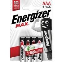 Energizer Max Alkaline AAA Batteries, Pack of 4