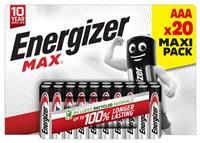 Energizer Max Micro (AAA)-Batterie Alkali-Mangan 1.5V 20St.