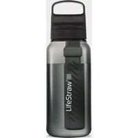 LifeStraw Go Series — BPA-Free Water Filter Bottle for Travel and Everyday Use Removes Bacteria, Parasites and Microplastics, Improves Taste, 1L Nordic Noir