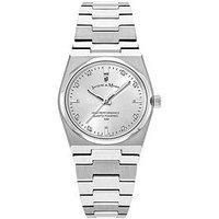 Jacques Du Manoir Swiss-Made Horizon Ladies Silver Plated Bracelet Watch