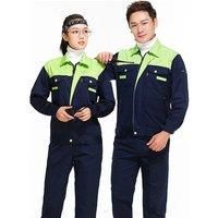 Plus Size men women overalls Autumn polyester long-sleeved workshop welding and polishing machinery