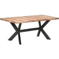 Dining Table 180x90x75 cm Solid Wood with Honey Finish