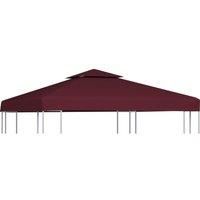 2-Tier Gazebo Top Cover 310 g/m 3x3 m Bordeaux
