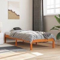 Berkfield Home Bed Frame without Mattress Wax Brown 90x200 cm Solid Wood Pine