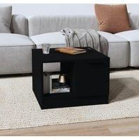 Coffee Table Black 50x50x36 cm Engineered Wood