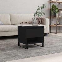 Coffee Table Black 50x46x50 cm Engineered Wood