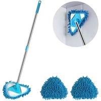 Microfibre Triangle Cleaning Mop - Includes 3 Mop Heads