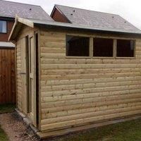 Churnet Valley Garden Furniture Churnet Valley 10 X 8 Apex Shed