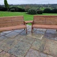 Churnet Valley Garden Furniture Churnet Valley 6 Seat Set with Angled Tray