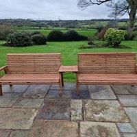 Churnet Valley Garden Furniture Churnet Valley 6 Seat Set with Straight Tray
