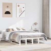 Berkfield Home Bed Frame without Mattress White 140x200 cm Solid Wood Pine