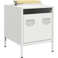 Berkfield Home Bedside Cabinets2 pcs White 35x39x43.5 cm Steel