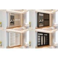 Amsterdam 2 Door Sliding Wardrobe In Black & White Color