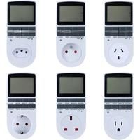 Electronic Digital Timer Switch 24 Hour Cyclic EU UK AU US BR FR Plug Kitchen Timer Outlet