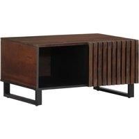 Berkfield Home Coffee Table Brown 80x51x40 cm Solid Wood Mango | Size: 80 x 51 x 40 cm