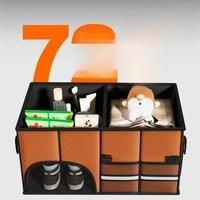 36/72L Auto Organizer Trunk Organizer for Car Collapsible Car Trunk Organizer with Lid Car