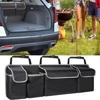 Car Organizer Car Trunk Organizer Seat Back Hanging Storage Bag Wear-Resistant Oxford Colth SUV/MPV Trunk Organizer with Zipper