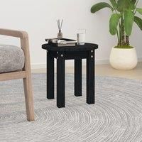 Coffee Table Black 35x35 cm Solid Wood Pine
