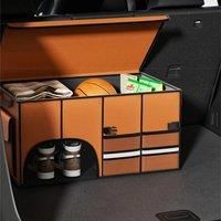 32/72L Large Trunk Organizer for Car Collapsible Car Trunk Organizer with Lid Car Waterproof Trunk