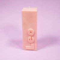 Leo Zodiac Block Pillar Candle