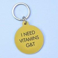 I Need Vitamins G&T Keytag