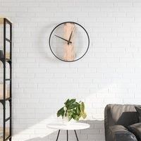 Wall Clock Brown £35 cm Iron and Oak Wood
