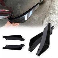 2pcs Universal Car Front Rear Bumper Lip Diffuser Splitter Spoiler Scratch Body Protector Carbon