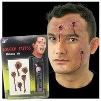 Halloween Fake Blood | Scratch Tattoo Make Up Kit | Zombie Scars | Scary Party |