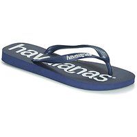 Havaianas Unisex Adult's Top Logomania Flip Flops, Navy Blue, 8/9 UK 43/44 EU