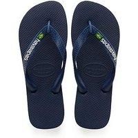 Havaianas BRASIL LOGO, NAVY BLUE, UK 6/7