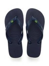 Havaianas Unisex/'s Brasil 4000032 Flip-Flops, Blue (Navy Blue), 9/10 UK